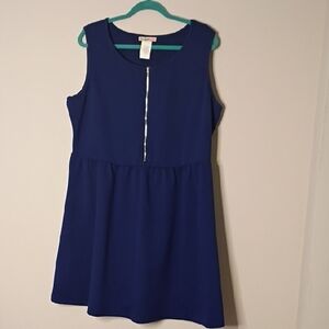 Love Squared Sleeveless Navy Dress